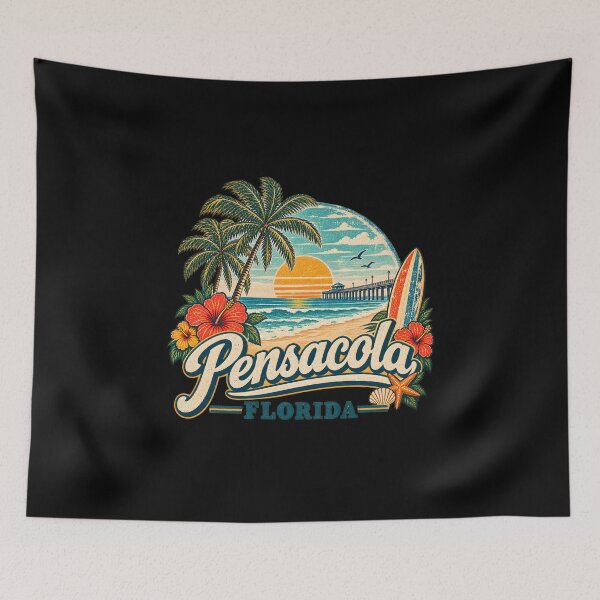 Item preview, This is a tropical beach design for Pensacola, Florida designed and sold by RBBeachDesigns.