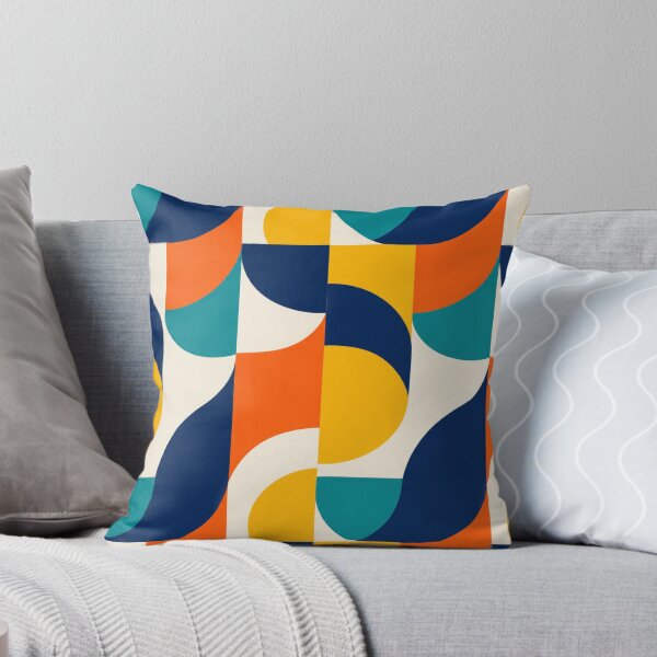 Item preview, Retro Geometric Abstract Color Block Pattern designed and sold by Shivora Studio.