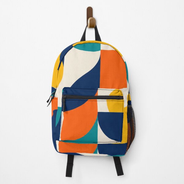 Item preview, Retro Geometric Abstract Color Block Pattern designed and sold by ShivCraft Studio.
