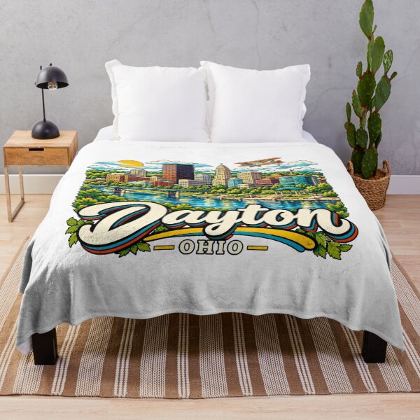 Item preview, Hand Drawn Dayton Ohio Travel Souvenir Landmark Gift designed and sold by MichaeIRellov.