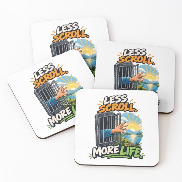 Item preview, Less Scroll More Life – Digital Detox Nature Adventure designed and sold by RONYON.