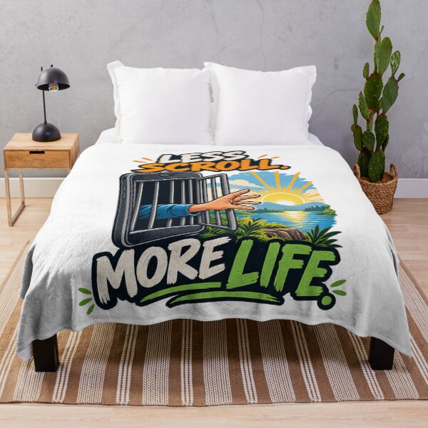 Item preview, Less Scroll More Life – Digital Detox Nature Adventure designed and sold by RONYON.