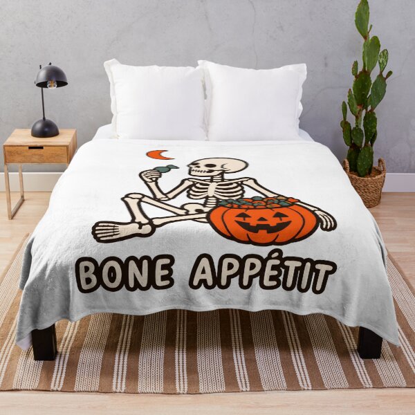 Item preview, Skeleton Eating Candy Halloween Bone Appetit designed and sold by SoyLamderma.