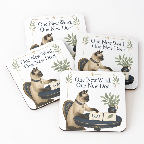Item preview, Siamese Language Learning Cat Matching Word Cards designed and sold by PurrBloom Studio.