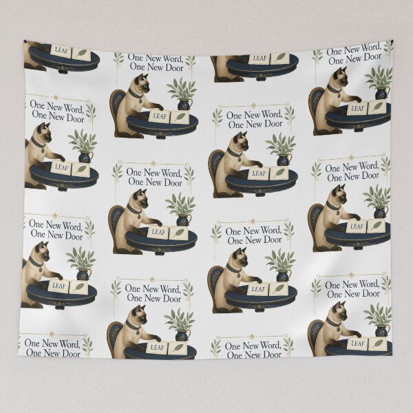 Item preview, Siamese Language Learning Cat Matching Word Cards designed and sold by PurrBloom Studio.