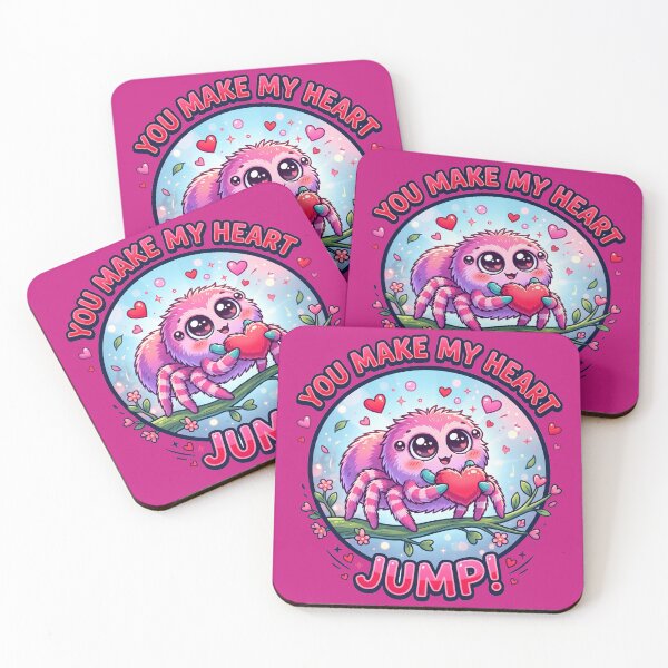 Item preview, charming jumping spider with a little heart designed and sold by TTERRA.
