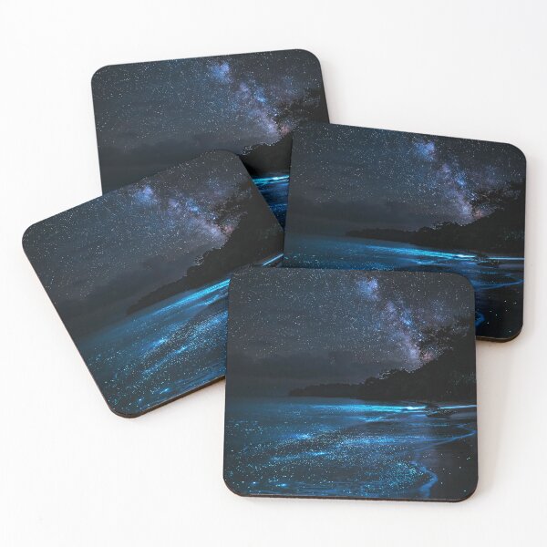 Item preview, Bioluminescent Beach Night designed and sold by Exodoi.