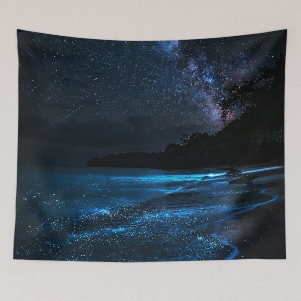 Item preview, Bioluminescent Beach Night designed and sold by Exodoi.