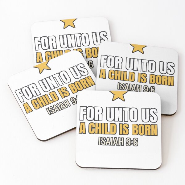 Item preview, For Unto Us a Child Is Born - Isaiah 9:6 Christmas designed and sold by dominionartist.