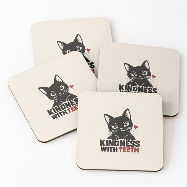 Item preview, Kindness With Teeth – Sweet Black Cat designed and sold by WAUZ.