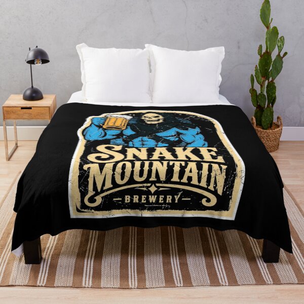 Item preview, Snake Mountain Brewery Retro Skull Beer Pub Graphic Tee designed and sold by JapanSHP7.