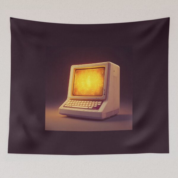 Item preview, Retro Computer Terminal, 3d Render, Rich Burgundy designed and sold by Checho30.