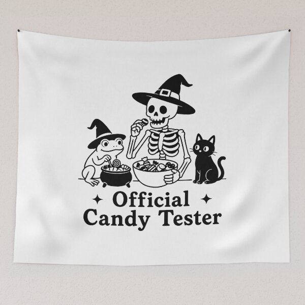 Item preview, Official Candy Tester Skeleton Frog Cat Halloween designed and sold by SoyLamderma.