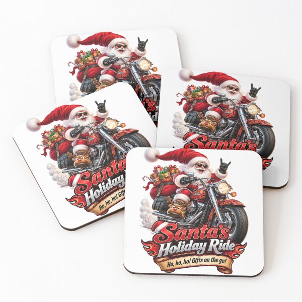 Item preview,  Santa’s Holiday Ride  Motorcycle Christmas Design designed and sold by Aneta-Design.