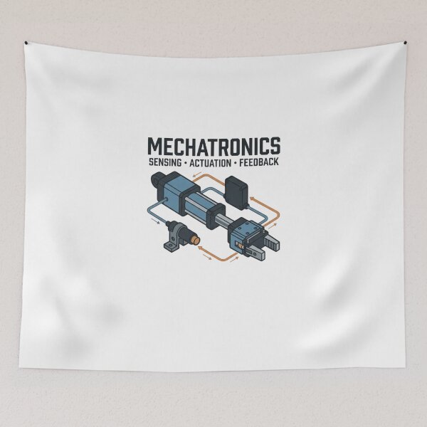 Item preview, Mechatronics Technician Sensing and Actuation Graphic designed and sold by Amr Darwish Graphic designer.