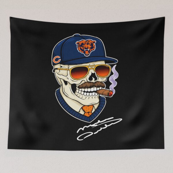 Item preview, Mike Ditka Forever A Chicago Bears Legend Skull Cigar designed and sold by Tonkhawartwork.