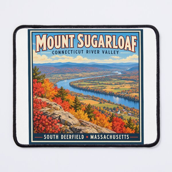 Item preview, Mount Sugarloaf Autumn — Connecticut River Valley Massachusetts designed and sold by Past in Threads.