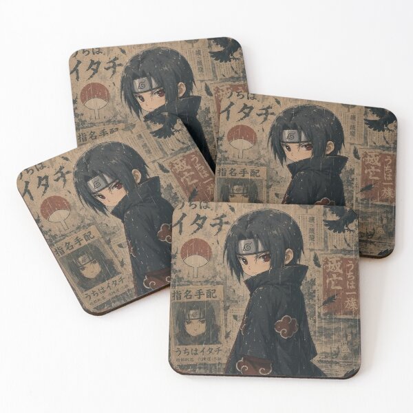 Item preview, Itachi | Dark Ninja Chibi Anime Art with Ravens and Vintage Japanese Aesthetic designed and sold by Dyan4.