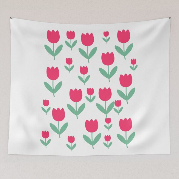 Item preview, Cute Flat Design Tulip Floral Pattern designed and sold by yolepr.