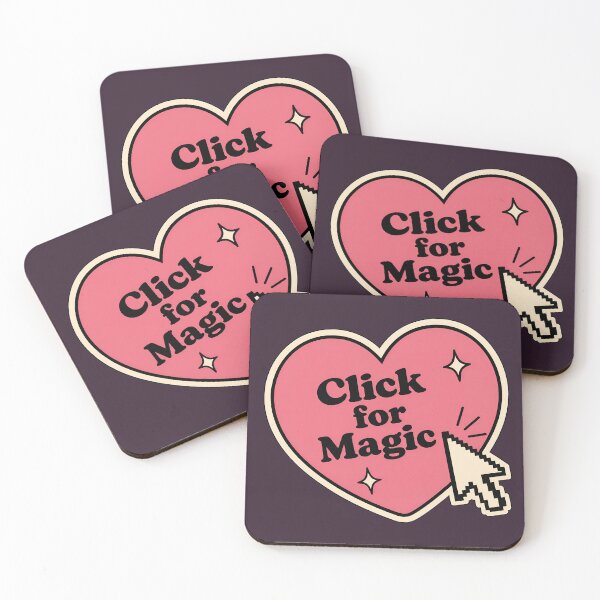 Item preview, Click for Magic – Pink Pixel Heart Retro Y2K Design designed and sold by ManggaeJM.