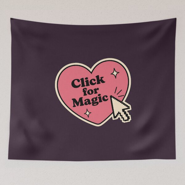 Item preview, Click for Magic – Pink Pixel Heart Retro Y2K Design designed and sold by ManggaeJM.
