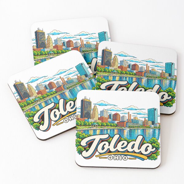 Item preview, Hand Drawn Toledo Ohio Travel Souvenir Landmark Gift designed and sold by MichaeIRellov.