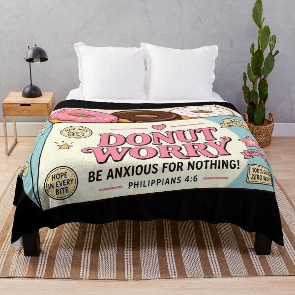 Item preview, Donut Worry - Philippians 4:6 Be Anxious For Nothing designed and sold by plushism.