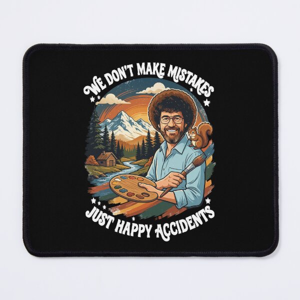 Item preview, Bob Ross Retro - We Don't Make Mistakes Just Happy Accidents designed and sold by Karamram Studio.
