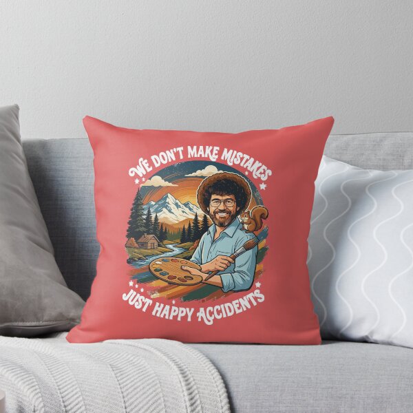 Item preview, Bob Ross Retro - We Don't Make Mistakes Just Happy Accidents designed and sold by Karamram Studio.