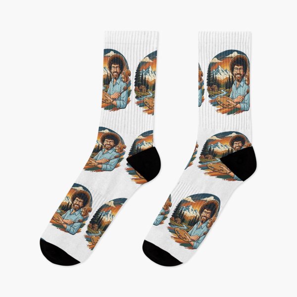 Item preview, Bob Ross Retro - We Don't Make Mistakes Just Happy Accidents designed and sold by Karamram Studio.