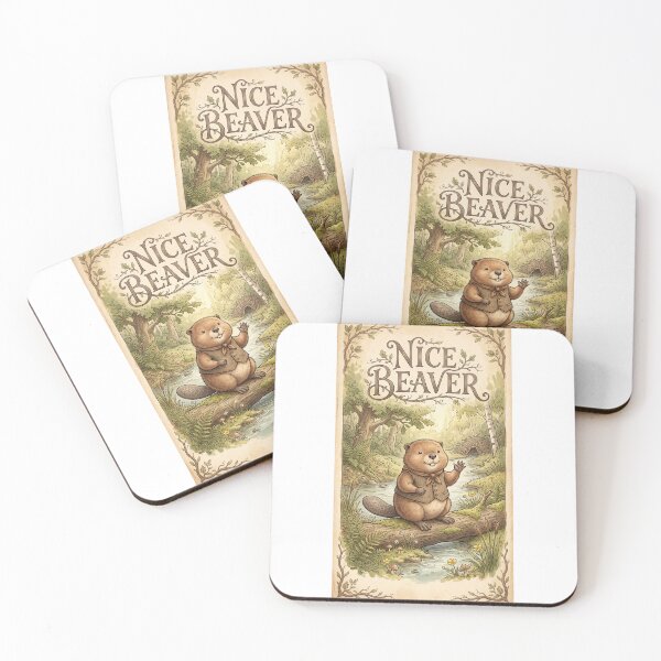 Item preview, Nice Beaver Funny Vintage Beaver Pun Humor designed and sold by FitEnvy.