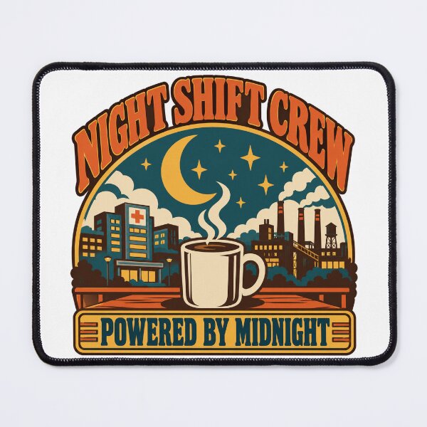 Item preview, Night Shift Gift - Powered By Midnight designed and sold by RedRubyBubble.