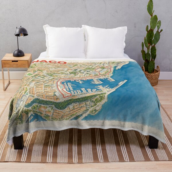 Item preview, Monte Carlo Watercolor Track Map designed and sold by Mariel Toigo.