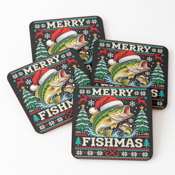 Item preview, Merry Fishmas Bass Fish designed and sold by Mavesha.