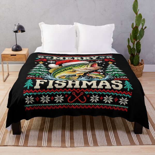 Item preview, Merry Fishmas Bass Fish designed and sold by Mavesha.