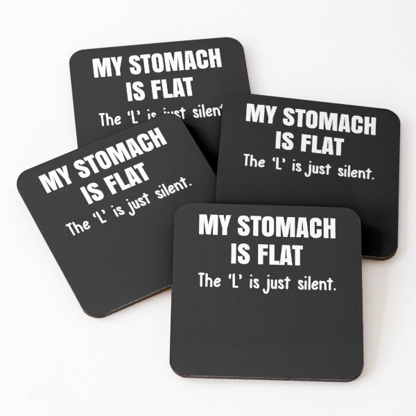 Item preview, Funny Quote Sarcasm Flat Stomach Fitness Humor designed and sold by Lenny Stahl.