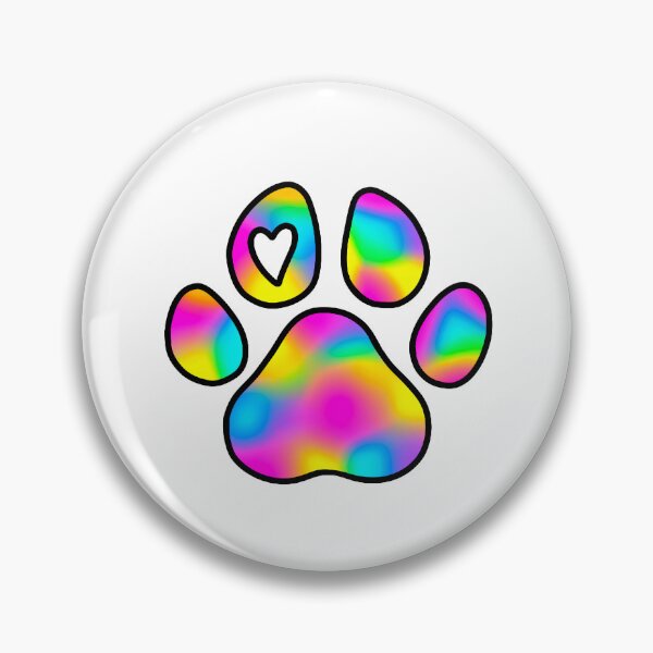 Item preview, Pastel Rainbow Paw Print designed and sold by tyranicorntat.