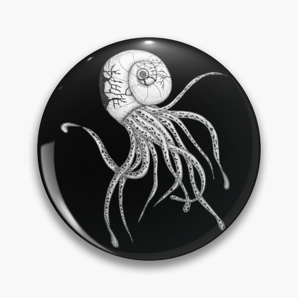 Item preview, Nautilus with tentacles, pen and ink design designed and sold by BHG Art & Designs.