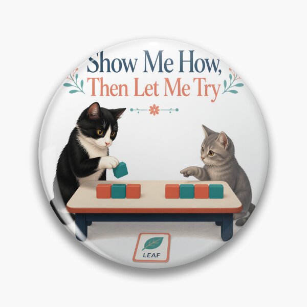 Item preview, Tuxedo Cat Learning a Block Pattern with a Friend designed and sold by PurrBloom Studio.