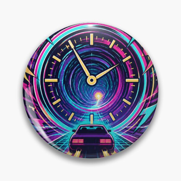 Item preview, Retro Time Travel 80s Sci Fi Design designed and sold by Aniahck.