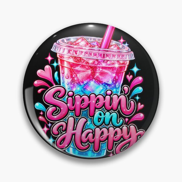 Item preview, Sippin on Happy Iced Drink designed and sold by RedPandaDawg.