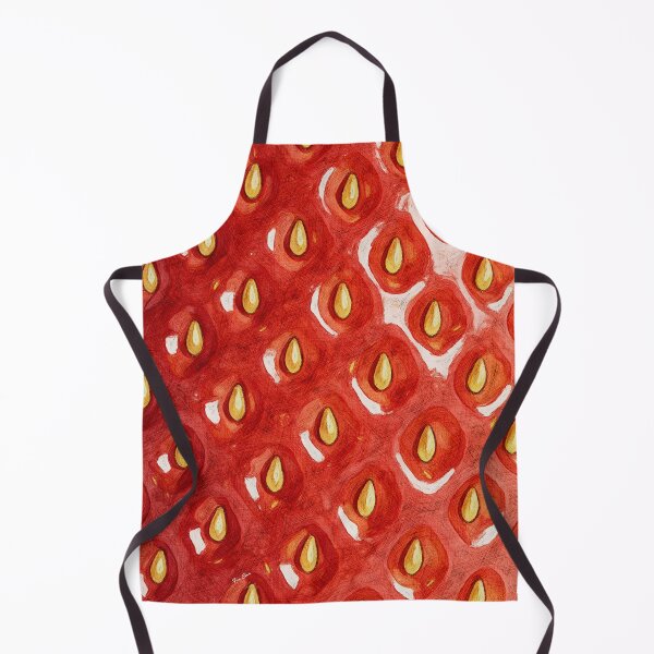 Item preview, Juicy Strawberry Texture Macro Pattern Pop Fruit Art designed and sold by Hen-C-Art.