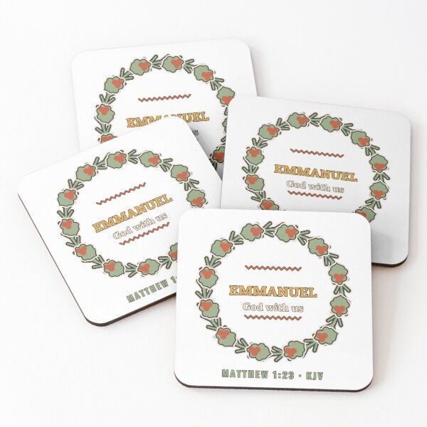 Item preview, Emmanuel God With Us Christmas Wreath Matthew 1:23 designed and sold by Ridge & Rest Goods.