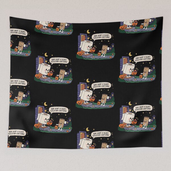 Item preview, Cute Toilet Paper Scary Skeleton Costume Funny Halloween Graphic designed and sold by JaPanAnimeSh8.
