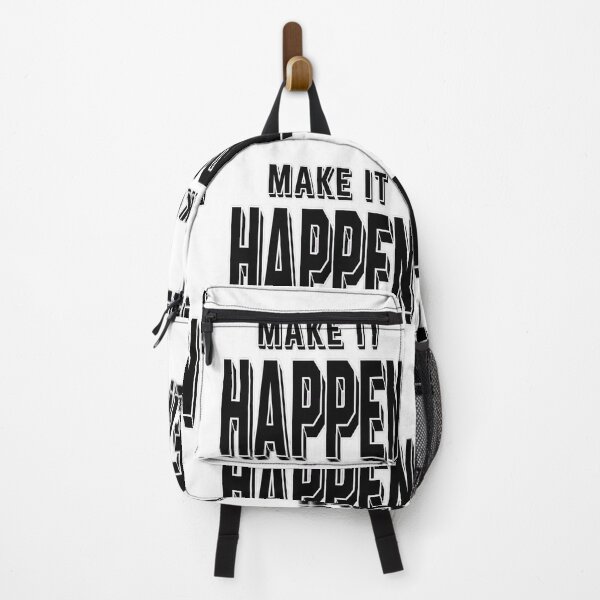 Item preview, Make It Happen Motivational Typography Sticker designed and sold by Surabi-studio.