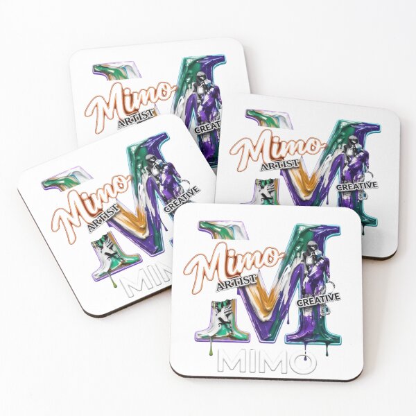 Item preview, MIMO Artistic Streetwear Graphic, Colorful 3D Paint Design, Urban Fashion Art, Creative Clothing Design, Unisex T-Shirt Print designed and sold by NeonSketch Lab.