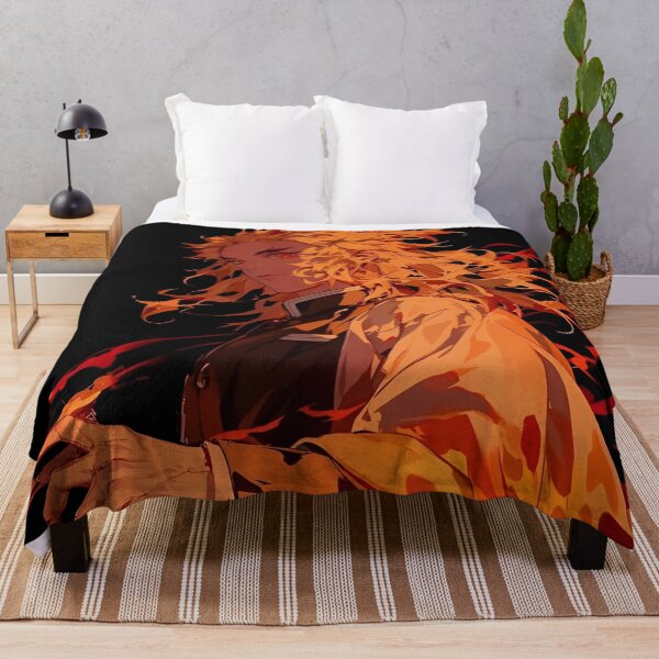 Item preview, Flame Warrior Anime Art – Fiery Swordsman Orange Flame Aesthetic designed and sold by Dyan4.