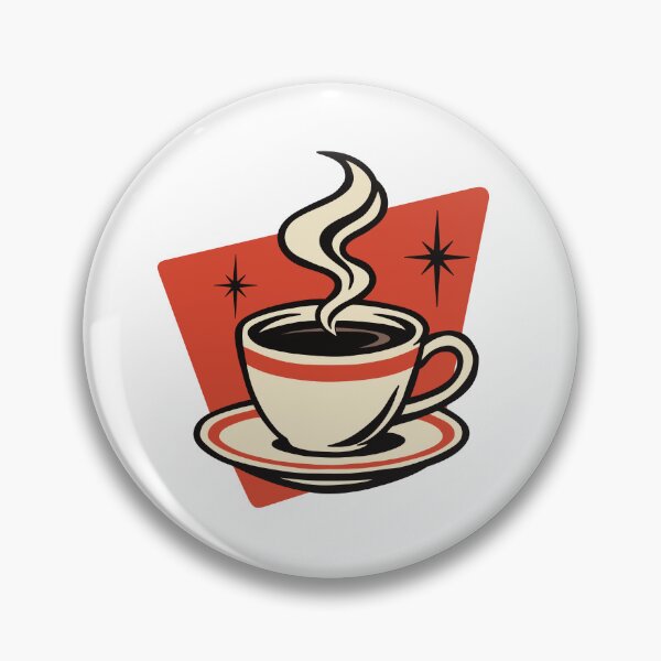 Item preview, Vintage Mid-Century Coffee Lover Design designed and sold by ChunkByChunk.