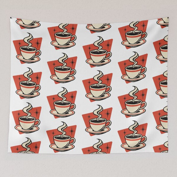 Item preview, Vintage Mid-Century Coffee Lover Design designed and sold by ChunkByChunk.