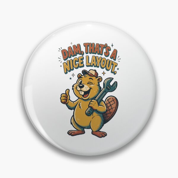 Item preview, Dam that's a nice layout Funny Vintage Beaver Pun Humor designed and sold by FitEnvy.